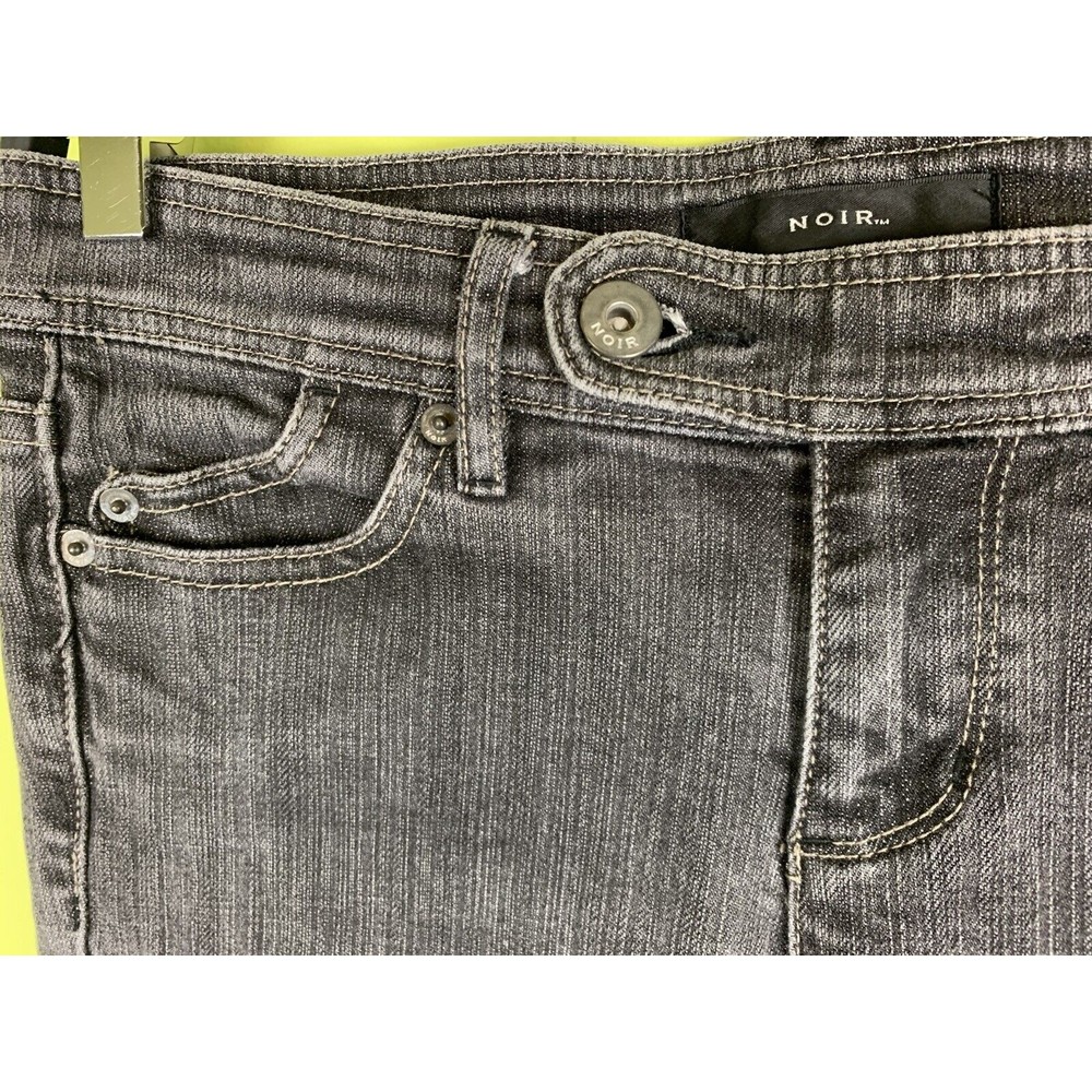 NIOR Jeans Women’s Size 2 Gray Denim Dark Wash Cotton Pockets Stretch